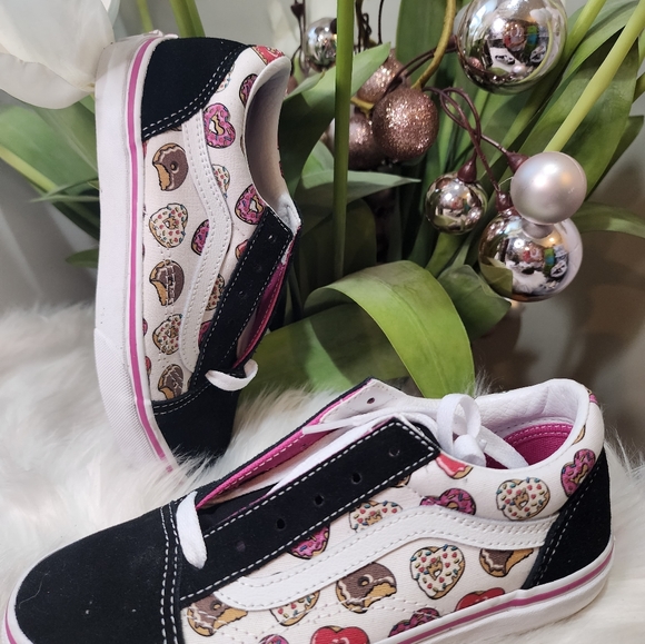 Vans Old Skool "Love Doughnuts" Preschool Girls' Shoe new - Picture 3 of 4